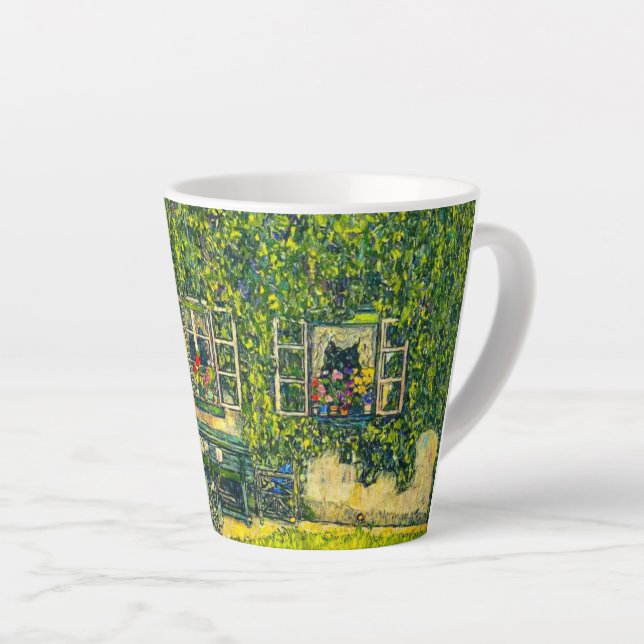 Taza De Café Latte Gustav Klimt La Casa de la Guardia (Ángulo derecho)