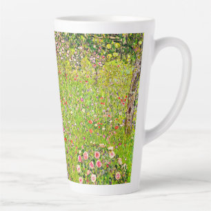 Taza De Café Latte Gustav Klimt Orchard con Rosas