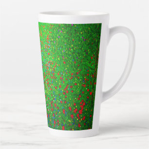 Taza De Café Latte Gustav Klimt Poppy Field