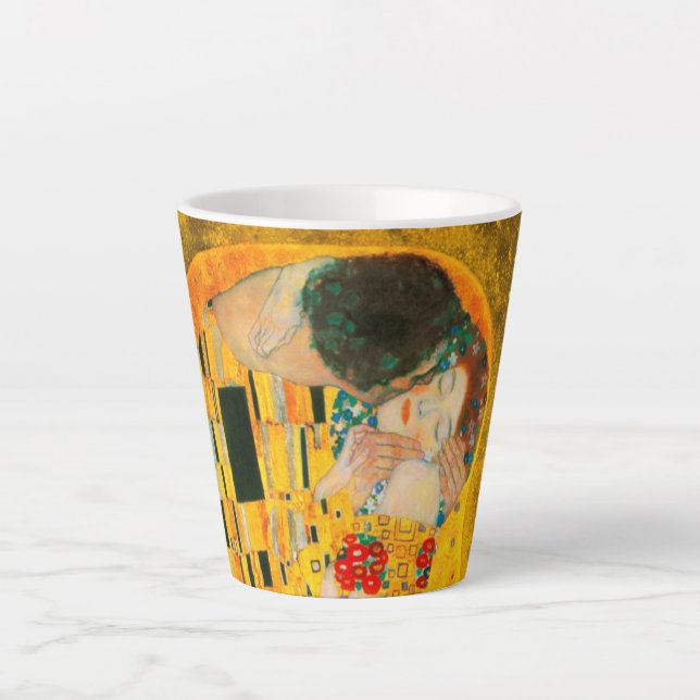 Taza De Café Latte Gustav Klimt The Kiss (Anverso)