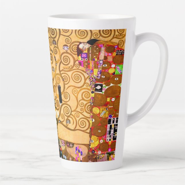 Taza De Café Latte Gustav Klimt Tree of Life (Derecha)
