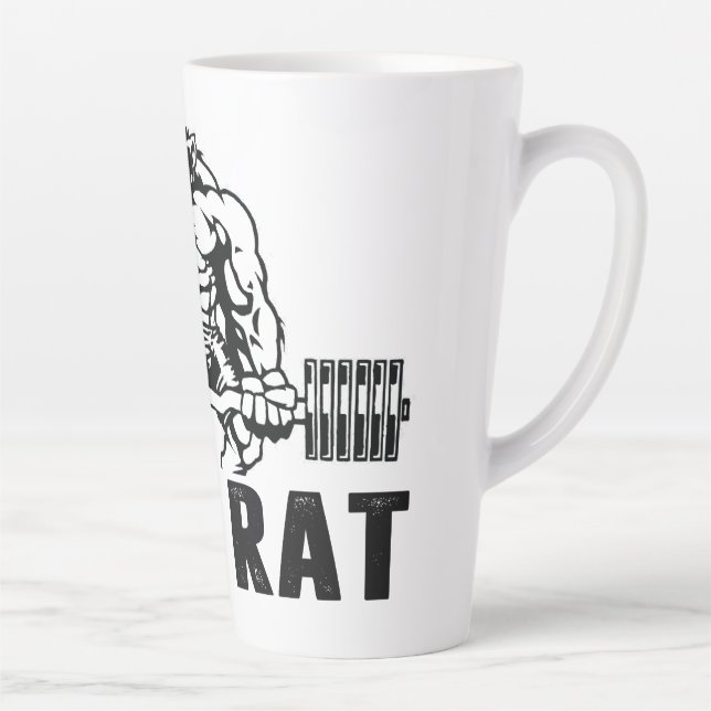 Taza De Café Latte Gym Rat (Derecha)