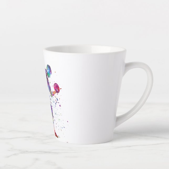 Taza De Café Latte gymnastics exercise (Derecha)