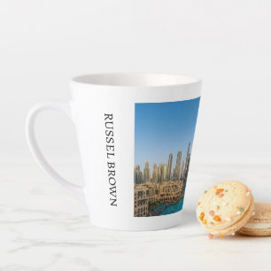 Taza De Café Latte Habibi Ven a Dubai Recuerdo de Viaje Personalizado