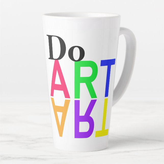 TAZA DE CAFÉ LATTE HACER "ARTE" (Ángulo derecho)