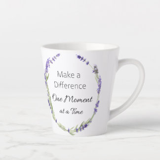Taza De Café Latte Hacer una diferencia un momento de latte Mug
