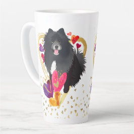 Taza De Café Latte HACES QUE MI CORAZÓN SE VAYA BIEN -Lámina de latte