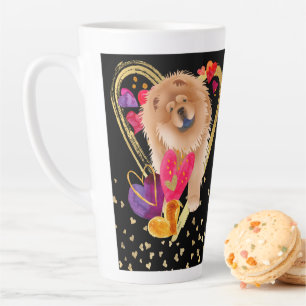 Taza De Café Latte HACES QUE MI CORAZÓN SE VAYA BIEN - RedChow latte 