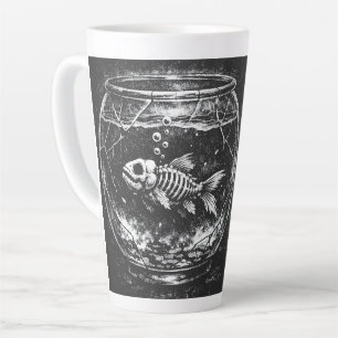 Taza De Café Latte "Haciendo Grandes Cosas" - Pez Dorado por BurnsInH
