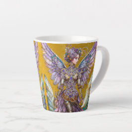 Taza De Café Latte Hada de ciruelas azucareras con gota