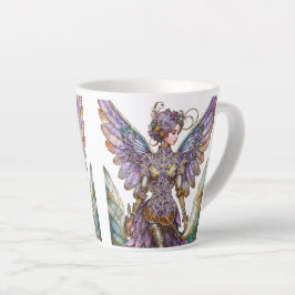Taza De Café Latte Hada de ciruelas azucareras con gota