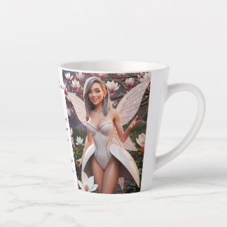 Taza De Café Latte Hada de Magnolia 