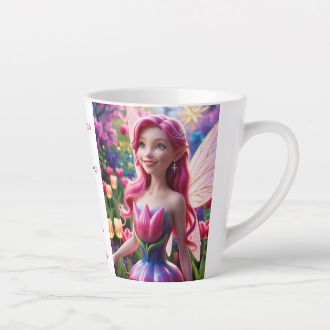 Taza De Café Latte Hada de Tulipán  (Derecha)