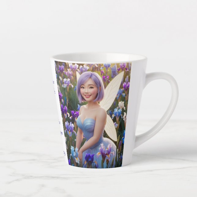 Taza De Café Latte Hada Iris (Derecha)