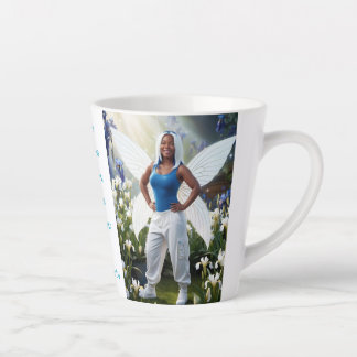 Taza De Café Latte Hada Iris Blanca