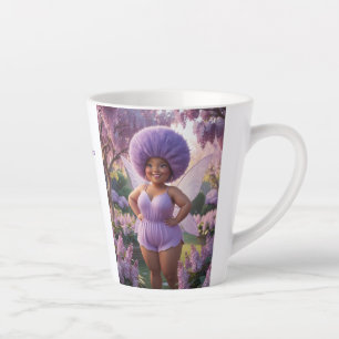 Taza De Café Latte Hada Lila