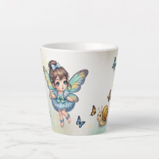 Taza De Café Latte Hada pequeña adorable