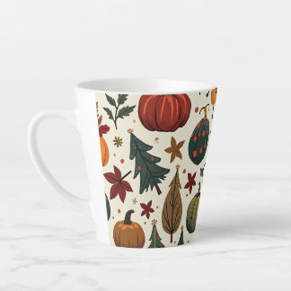 Taza De Café Latte hallothanksmas pequeño latte mug