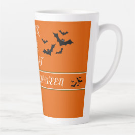 TAZA DE CAFÉ LATTE HALLOWEB DE LA FELICIDAD DE TRICK O TRATAMIENTO