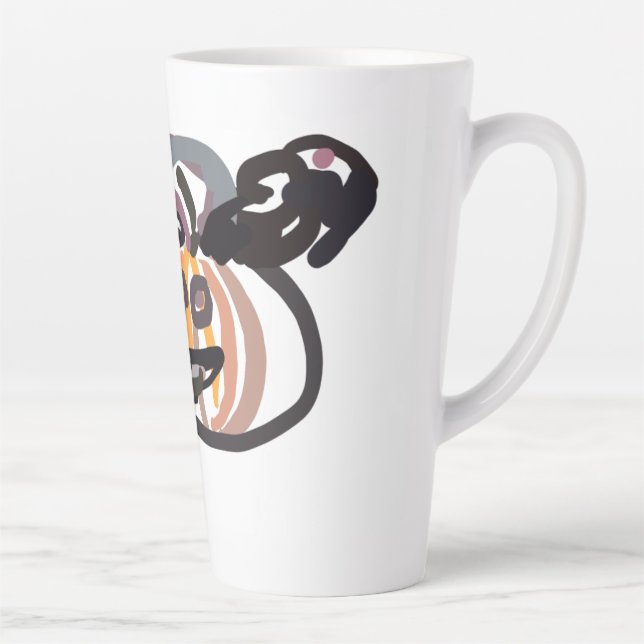 Taza De Café Latte Halloween black cat and raven (Derecha)