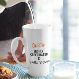 Taza De Café Latte Halloween blanco altamente cafeinado