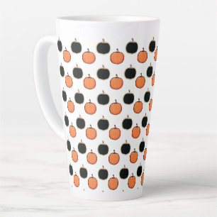 Taza De Café Latte Halloween/calabaza Latte Mug