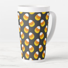 Taza De Café Latte Halloween Candy Corn