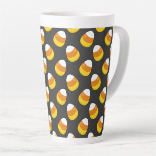 Taza De Café Latte Halloween Candy Corn