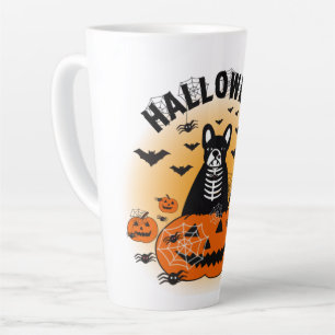 Taza De Café Latte Halloween Frenchie