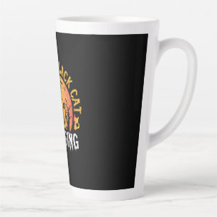 Taza De Café Latte Halloween Gift Danger Cat Crossing Birthday