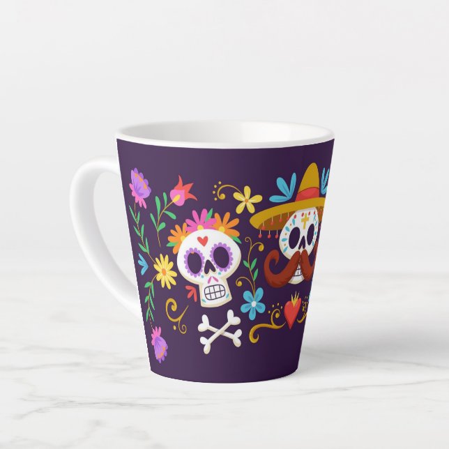 Taza De Café Latte Halloween Latte Coffee Mug (Ángulo izquierdo)