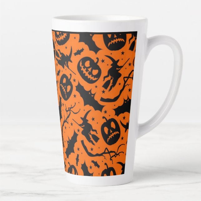 Taza De Café Latte Halloween Latte Mug (Derecha)
