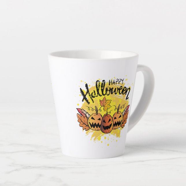 Taza De Café Latte Halloween Latte Mug (Ángulo derecho)
