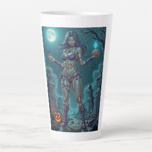 Taza De Café Latte Halloween Regalo o Novia Zombie con Cerebros