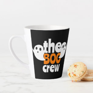 Taza De Café Latte Halloween Sencillo El Fantasma De La Triste Boo