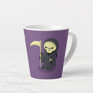 Taza De Café Latte Halloween Skeleton Dracula Mummy Grim Reaper