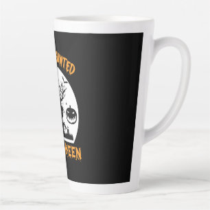 Taza De Café Latte Halloween Tiene Un Divertido Cumpleaños De Hallowe