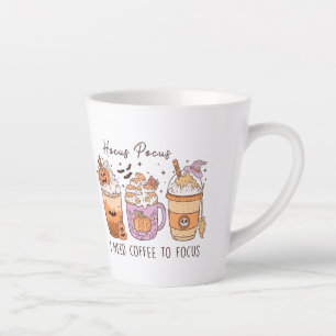 Taza De Café Latte Halloween y el café