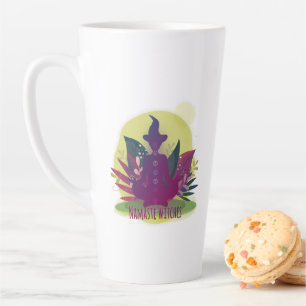 Taza De Café Latte Halloween Yoga Namaste Witaste