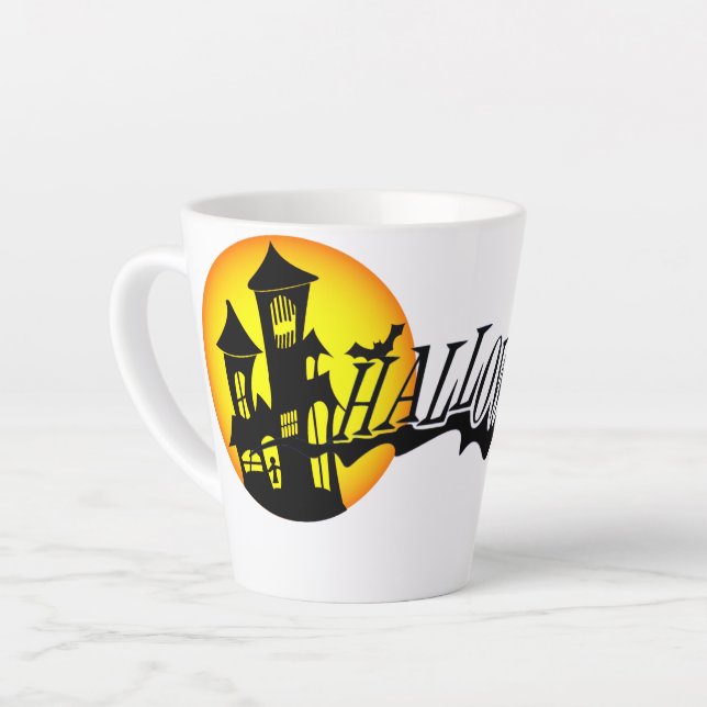 Taza De Café Latte haloween (Ángulo izquierdo)