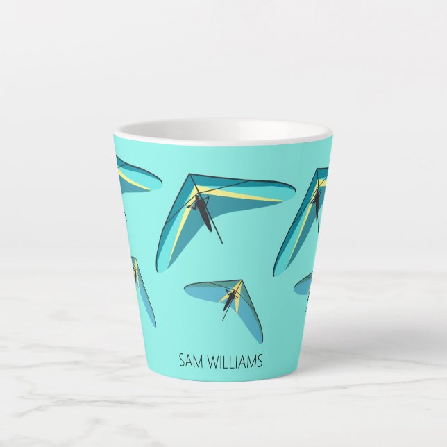 Taza De Café Latte Hang Gliding (Anverso)