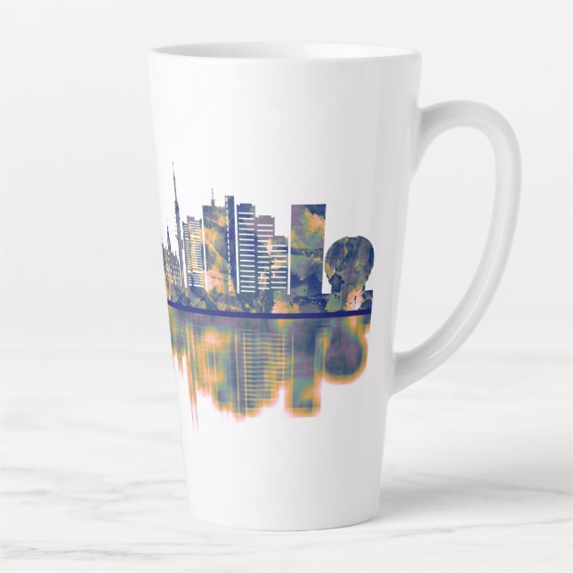Taza De Café Latte Hanover Skyline (Derecha)