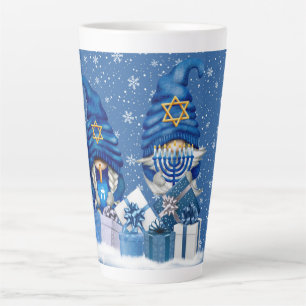 Taza De Café Latte Hanukkah Gnomes Latte Mug
