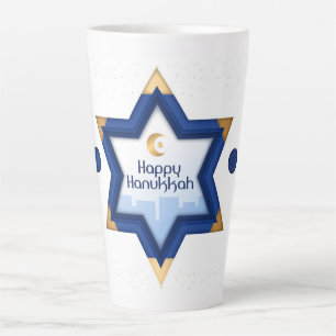Taza De Café Latte Hanukkah Latte Mug