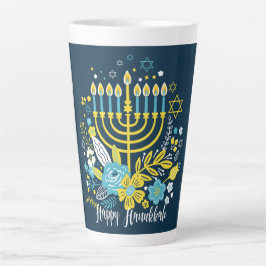 Taza De Café Latte Hanukkah Latte Mug