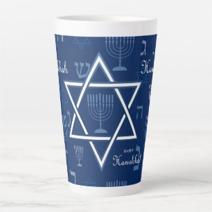Taza De Café Latte Hanukkah Latte Mug