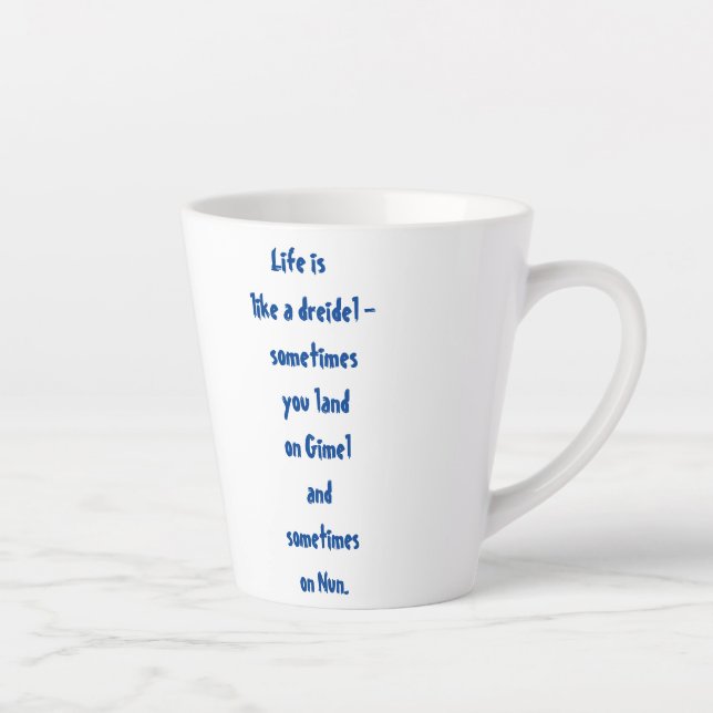 Taza De Café Latte Hanukkah Mug (Derecha)