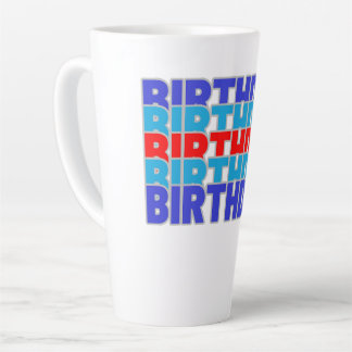 Taza De Café Latte Happy birthday boy. Celebrating your birthday