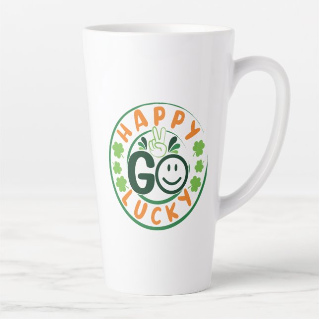 Taza De Café Latte Happy Go Lucky-52904 (Derecha)