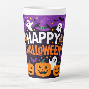 Taza De Café Latte Happy halloween ghost